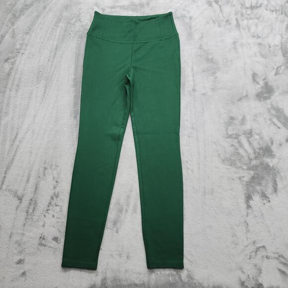 Bagatelle Pants Womens S Green High Waist Ankle Leggings Stretch Athleisure - Picture 1 of 10